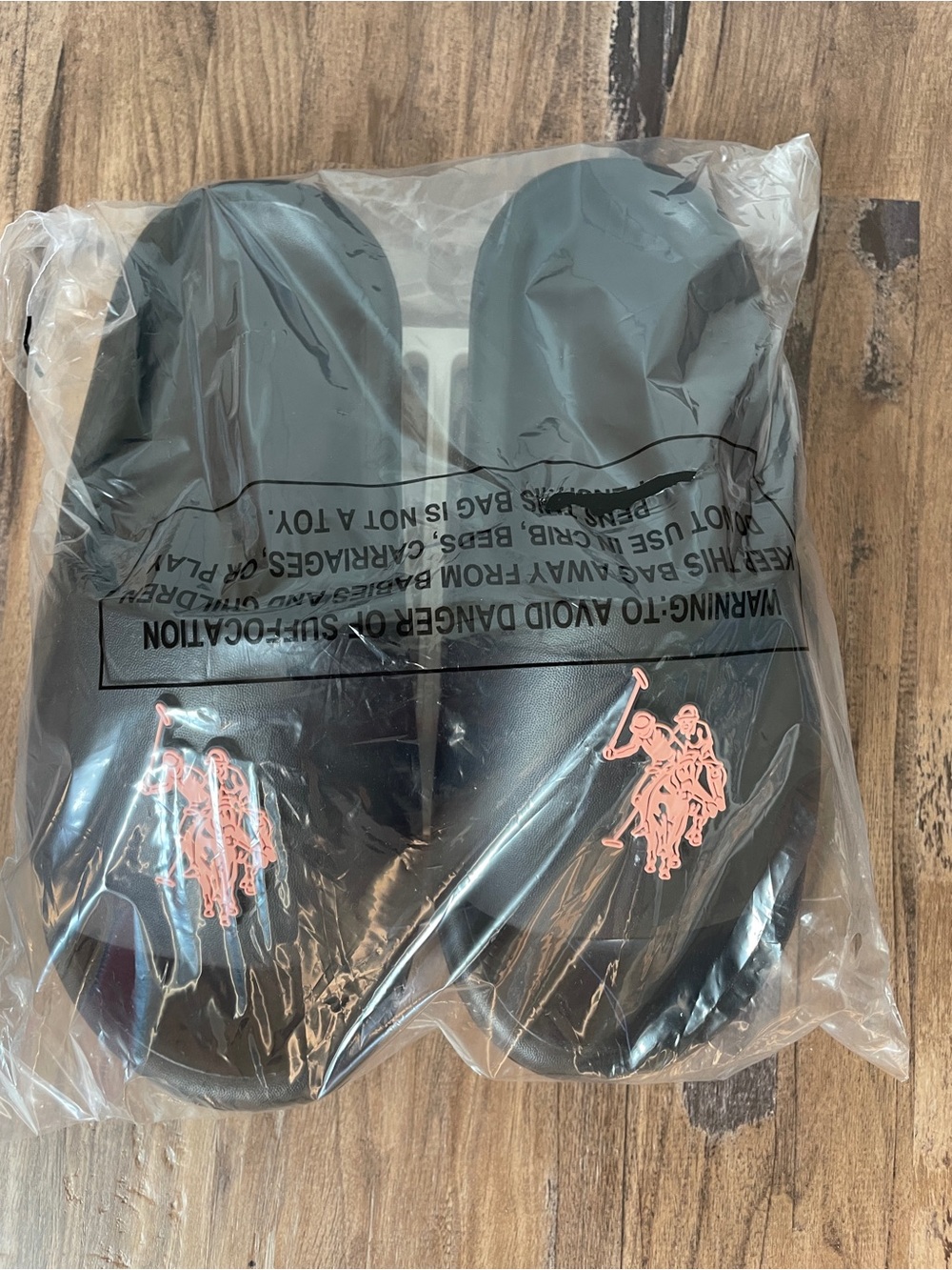 U.S. Polo Assn. Black Slides